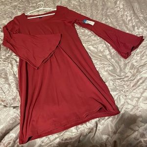 Flounce Sleeved Body-con Dress